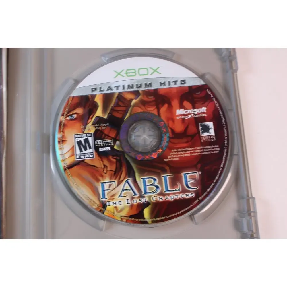 Fable: The Lost Chapters (Microsoft Xbox, 2004) Platinum Hits - Authentic